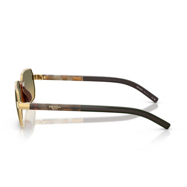 Prada Occhiali da Sole PRD60S 5AK81B Oro/Marrone Sfumato Grigio Uomo 3