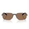 Prada Occhiali da Sole PRD60S 5AV60M Gunmetal/Marrone Scuro Uomo