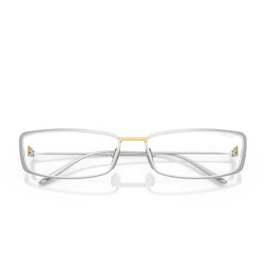 Prada Occhiali da Sole PRD67S 1BC10W Argento/Trasparente con Filtro Luce Blu Donna 5