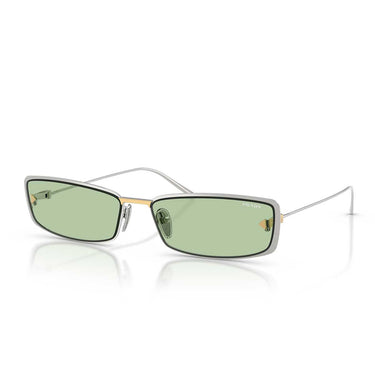Prada Occhiali da Sole PRD67S 1BC61C Argento/Verde Donna 2