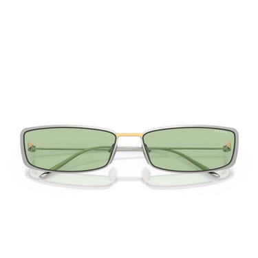 Prada Occhiali da Sole PRD67S 1BC61C Argento/Verde Donna 5