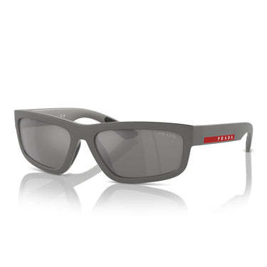 Prada Okulary Przeciwsłoneczne PS05ZS 16X7W1 Linea Rossa Szary/Szary Lustro Unisex