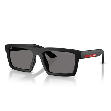 Prada Lunettes de Soleil PSA07S 1BO02G Linea Rossa Noir/Gris Unisexe 2