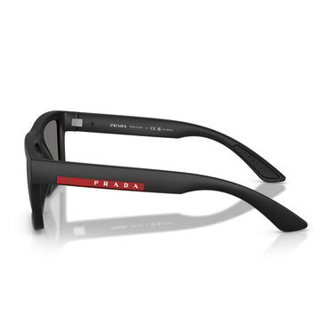 Prada Lunettes de Soleil PSA07S 1BO02G Linea Rossa Noir/Gris Unisexe 3