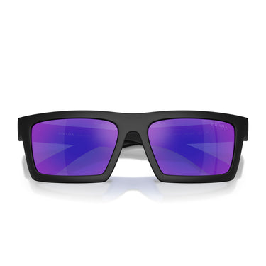 Prada Lunettes de Soleil PSA07S 1BO05U Linea Rossa Noir/Bleu Unisexe 5