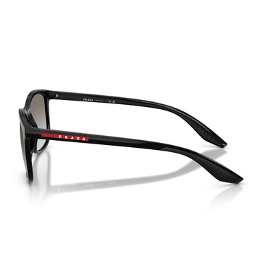 Prada Lunettes de Soleil PSA08S 1AB0A7 Linea Rossa Noir/Gris Dégradé Unisexe 3