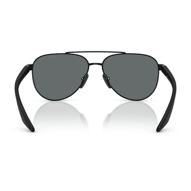 Prada Occhiali da Sole PSA52S 1AB5Z1 Linea Rossa Nero Grigio Scuro Unisex Polarizzati 4