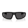 Prada Occhiali da Sole PSB03S 1BO06F Linea Rossa Nero Opaco Grigio Scuro Uomo 
