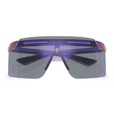 Prada Occhiali da Sole PSB06S 26H10J Linea Rossa Viola Metallizzato/Blu Specchiato Uomo 5