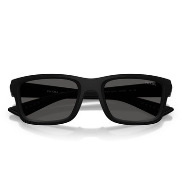 Prada Occhiali da Sole PSB10S 1BO08Z Linea Rossa Nero Opaco Grigio Scuro Uomo 5