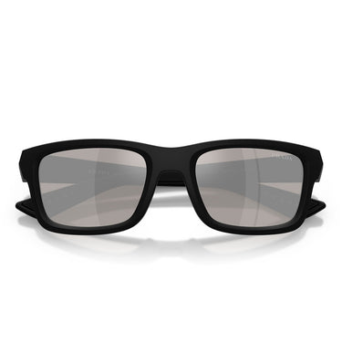 Prada Occhiali da Sole PSB10S 1BO80Z Linea Rossa Nero Opaco Grigio Specchiato Uomo 5