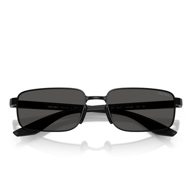 Prada Occhiali da Sole PSB54S 1AB08Z Linea Rossa Nero Grigio Scuro Uomo 5