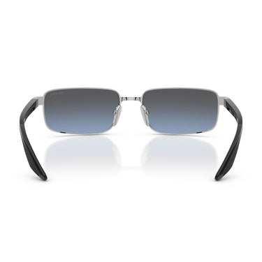 Prada Occhiali da Sole PSB54S 1BC11A Linea Rossa Argento Blu Specchiato Argento Uomo  4
