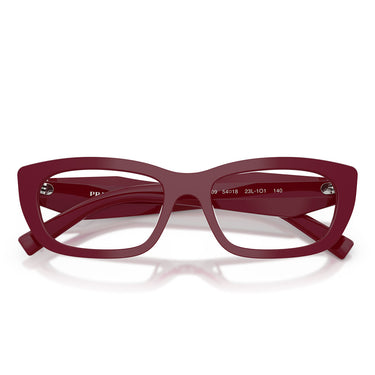 Prada Occhiali da Vista PRD09V 23L1O1 Marrone Marsala/Trasparente Donna 4