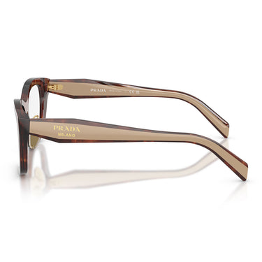 Prada Occhiali da Vista PRD11VD 00K1O1 Marrone Caramello/Trasparente Donna 2