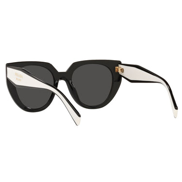 Prada Okulary Przeciwsłoneczne PR14WS 09Q5S0 Czarny/Ciemnoszary Damskie 4