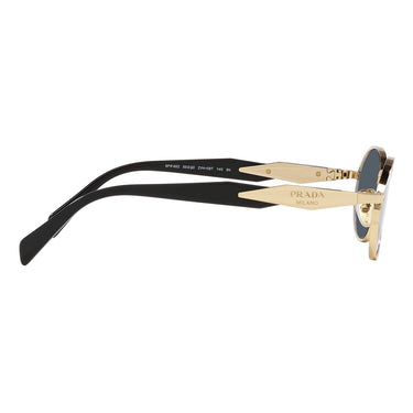 Prada Okulary Przeciwsłoneczne PR65ZS ZVN09T Złoto/Ciemny Szary Damskie 6