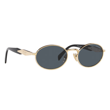Prada Okulary Przeciwsłoneczne PR65ZS ZVN09T Złoto/Ciemny Szary Damskie 7