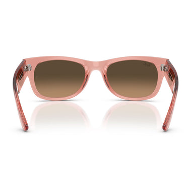 Ray-Ban Occhiali da Sole RB0832S 684843 Mega Wayfarer II Rosa Trasparente Marrone Chiaro Sfumato Nero Unisex 3