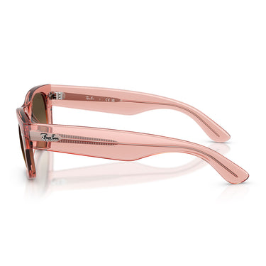 Ray-Ban Occhiali da Sole RB0832S 684843 Mega Wayfarer II Rosa Trasparente Marrone Chiaro Sfumato Nero Unisex 3
