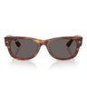Ray-Ban Occhiali da Sole RB0832S 954/B1 Mega Wayfarer II Marrone Striato/Grigio Scuro Unisex