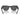 Ray-Ban Occhiali da Sole RB0840S 1406B1 Mega Wayfarer Nero Trasparente/Grigio Scuro Unisex 3