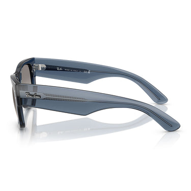 Ray-Ban Occhiali da Sole RB0840S 684532 Mega Wayfarer Blu Scuro Trasparente Grigio Sfumato Unisex  3