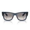 Ray-Ban Occhiali da Sole RB0840S 684532 Mega Wayfarer Blu Scuro Trasparente Grigio Sfumato Unisex  