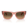 Ray-Ban Occhiali da Sole RB0840S 684843 Mega Wayfarer Rosa Trasparente Marrone Sfumato Unisex  