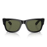 Ray-Ban Occhiali da Sole RB0840S 901/58 Mega Wayfarer Nero/Verde G-15 Unisex Polarizzati