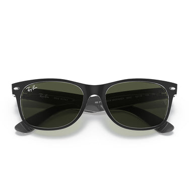 Ray-Ban Sonnenbrille RB2132 6052 New Wayfarer Schwarz/Grün G-15 Unisex 6