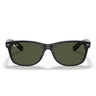 Ray-Ban Sonnenbrille RB2132 622 New Wayfarer Schwarz-Grün G-15 Unisex