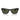 Ray-Ban Occhiali da Sole RB2140 129431 Wayfarer Nero Su Trasparente/Verde Unisex