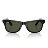 Ray-Ban Sonnenbrille RB2140 129431 Wayfarer Schwarz auf Transparent/Grün Unisex