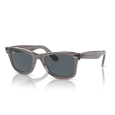Ray-Ban Gafas de Sol RB2140 1355R5 Wayfarer Gris Transparente/Azul Unisex