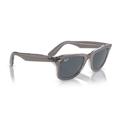 Ray-Ban Gafas de Sol RB2140 1355R5 Wayfarer Gris Transparente/Azul Unisex