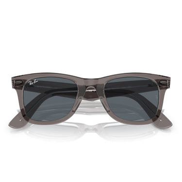 Ray-Ban Gafas de Sol RB2140 1355R5 Wayfarer Gris Transparente/Azul Unisex