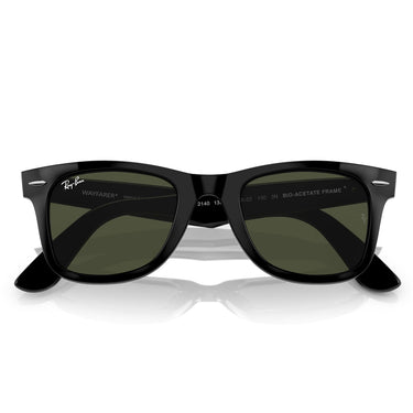 Ray-Ban Sonnenbrille RB2140 135831 Wayfarer Schwarz-Grün G-15 Unisex 5