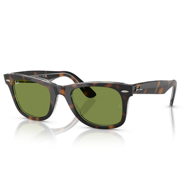 Ray-Ban Sonnenbrille RB2140 14134E Wayfarer Dunkelbraun/Grün Unisex 1