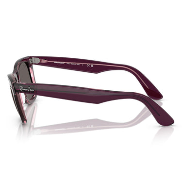 Ray-Ban Sonnenbrille RB2140 1447B1 Wayfarer Violett Rosa Transparent Dunkelgrau Unisex 2