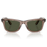 Ray-Ban Occhiali da Sole RB2140 682731 Wayfarer Marrone Chiaro Trasparente/Verde Crystal Unisex