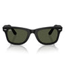 
Ray-Ban Occhiali da Sole RB2140 901S31 Wayfarer Classic Original Nero Opaco/Verde Crystal Unisex
