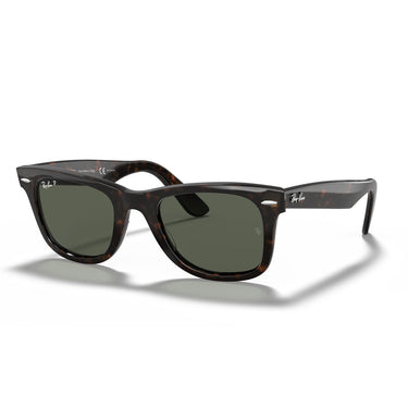 Ray-Ban Okulary Przeciwsłoneczne RB2140 902/58 Wayfarer Havana/Verde Unisex Polaryzowane 2