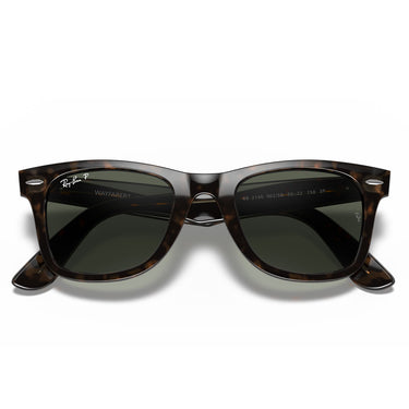 Ray-Ban Okulary Przeciwsłoneczne RB2140 902/58 Wayfarer Havana/Verde Unisex Polaryzowane 6