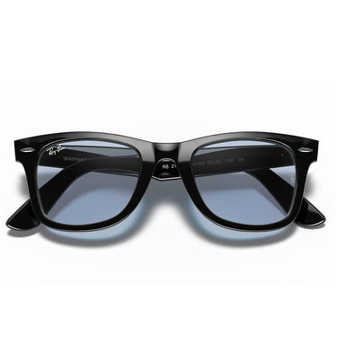 Ray-Ban Sonnenbrille RB2140F 901/64 Wayfarer Schwarz/Blau Grau Unisex 6