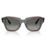 Ray-Ban Lunettes de Soleil RB2186 136971 State Street Rayé Gris Transparent/Gris Dégradé Unisexe