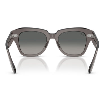 Ray-Ban Sonnenbrille RB2186 136971 State Street Gestreift Transparent Grau/Grau Verlauf Unisex 3