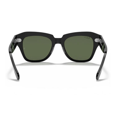 Ray-Ban Okulary Przeciwsłoneczne RB2186 901/58 State Street Czarny/Zielony G-15 Unisex Polaryzowane 4