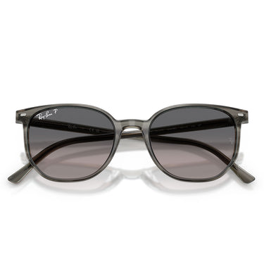 Ray-Ban Okulary Przeciwsłoneczne RB2197 1438M3 Elliot Prążkowany Szary/Szary Gradient Unisex Polaryzowane 5