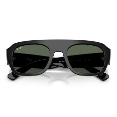 Ray-Ban Okulary Przeciwsłoneczne RB2218 667771 Czarny/Zielony Unisex 5